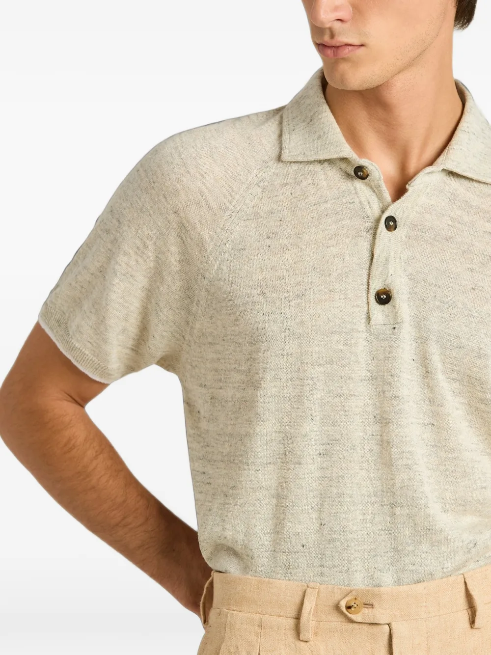 Kiton Poloshirt met korte mouwen Grijs
