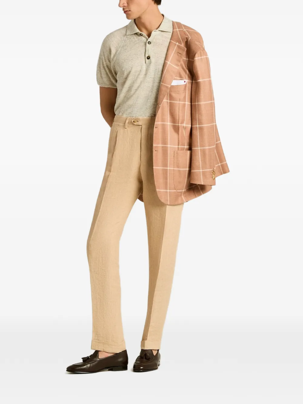 Kiton Poloshirt met korte mouwen Grijs