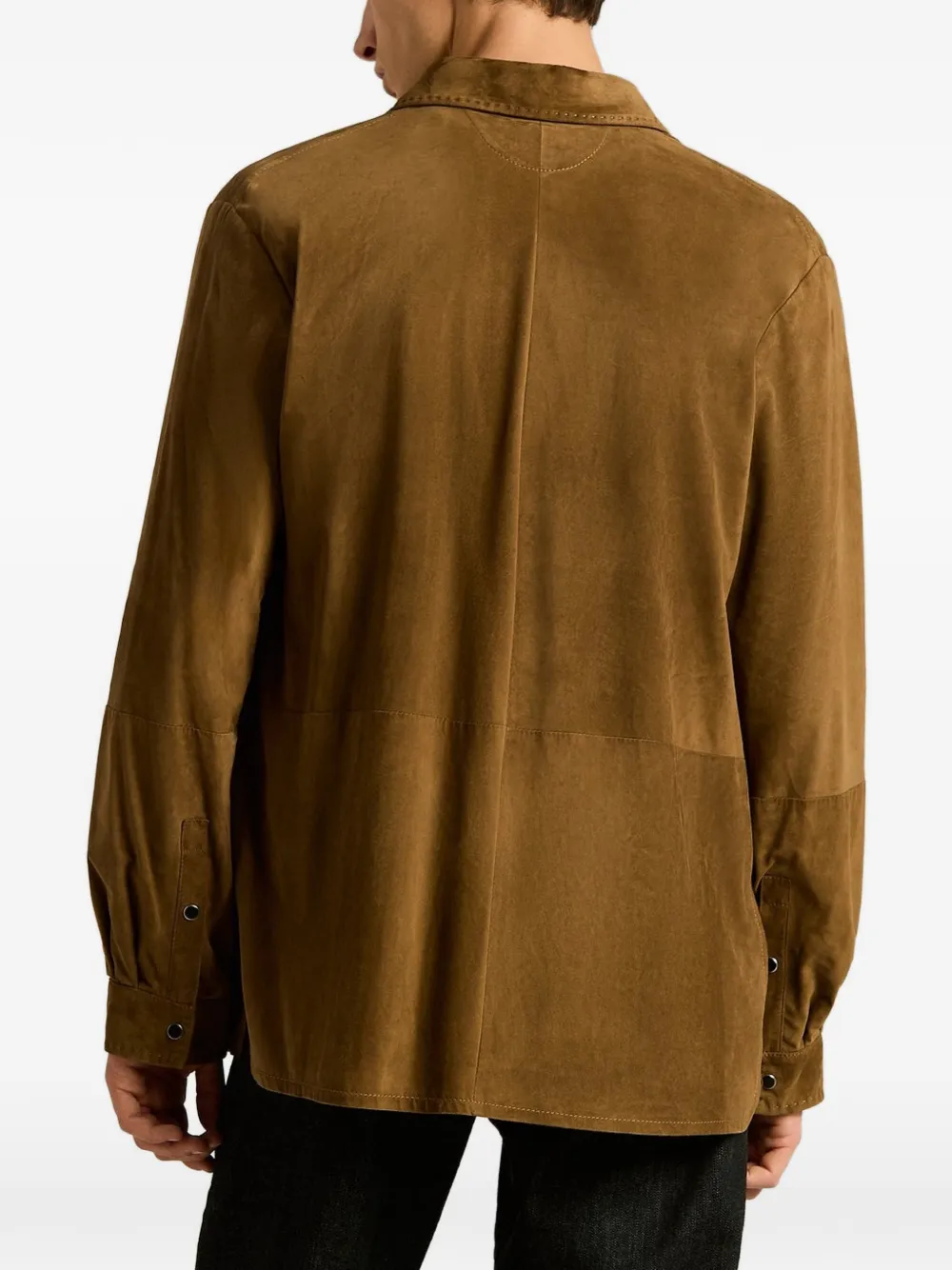Kiton leather jacket Bruin