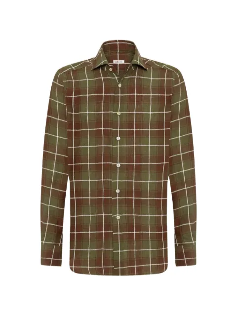 Kiton checked long-sleeve shirt