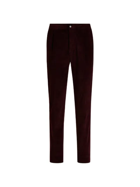 Kiton fine-corduroy darted trousers