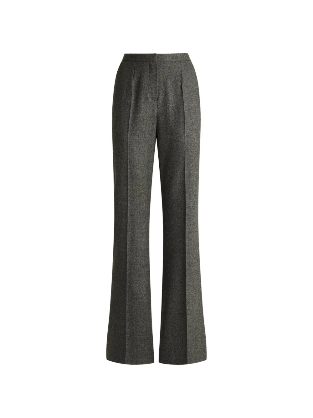 Kiton pressed-crease flared trousers Grijs