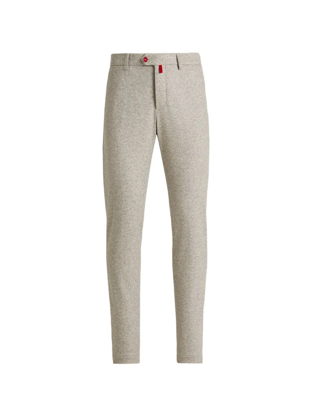Kiton melange-effect tailored trousers Beige