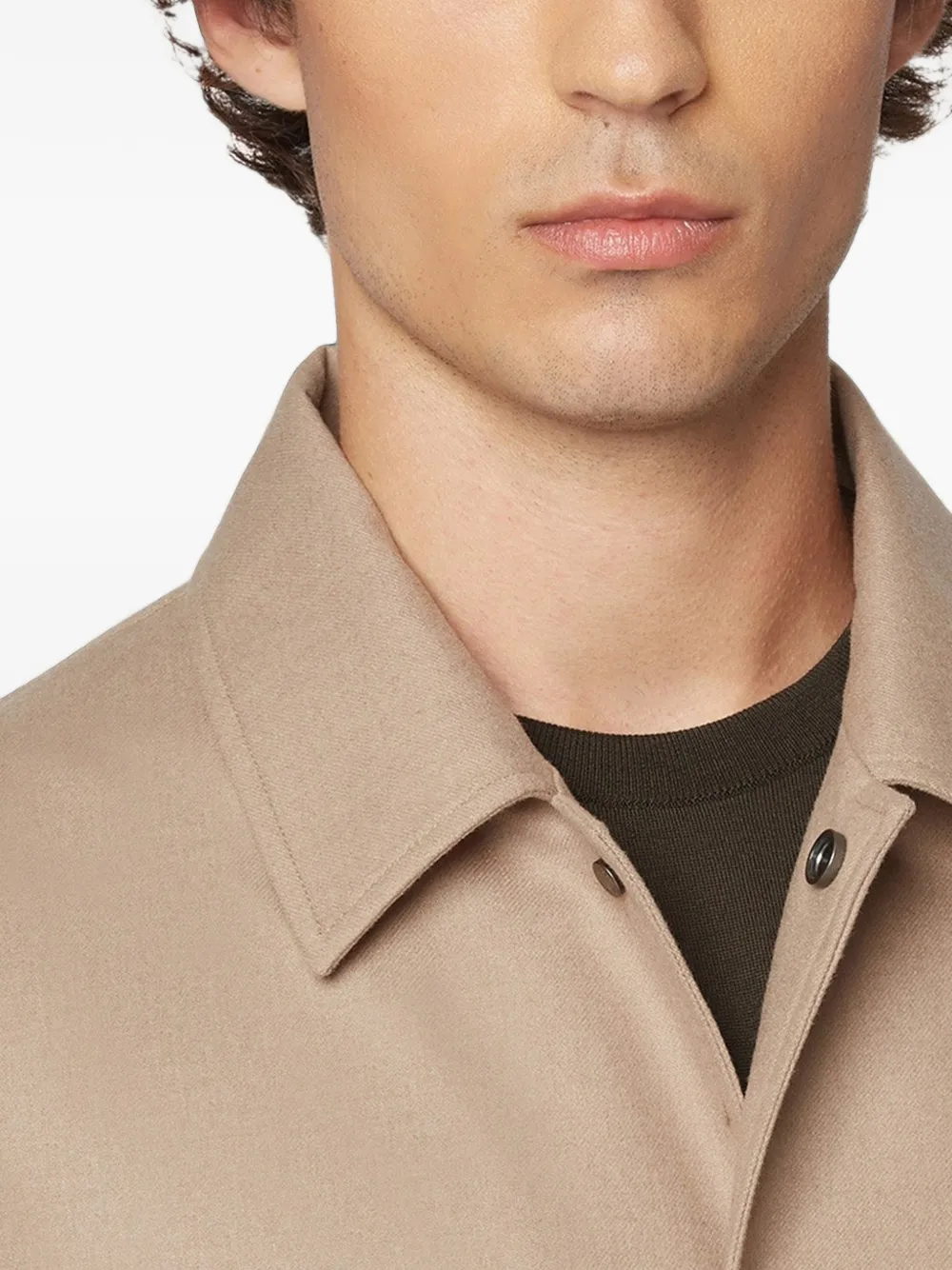 Kiton shirt jacket Beige