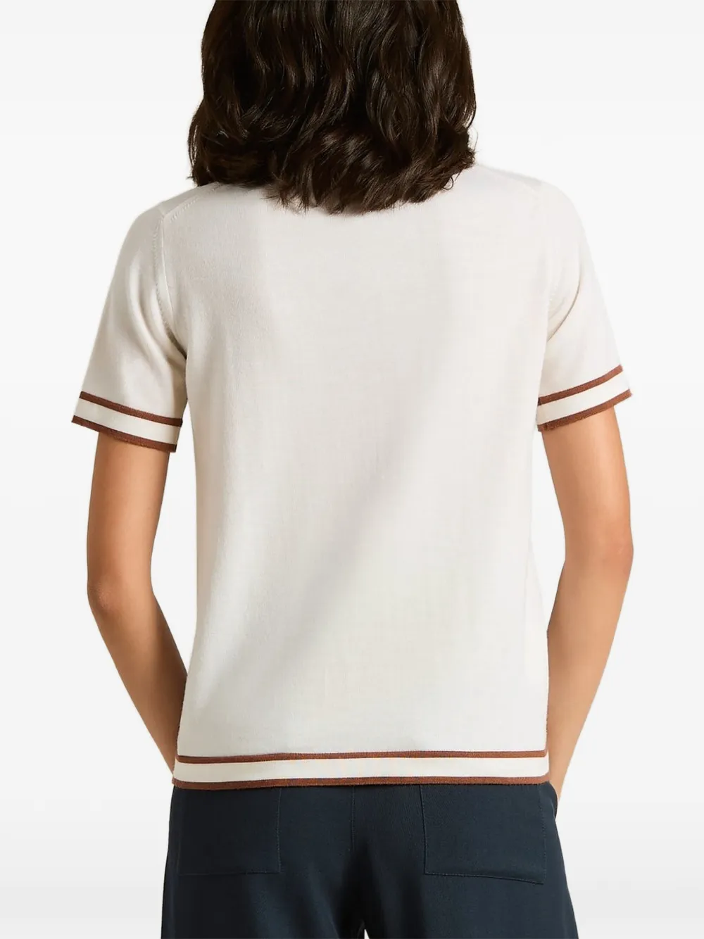 Kiton Poloshirt met contrasterende afwerking Wit