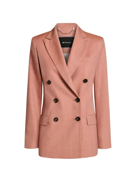 Kiton double-breasted tailored jacket
