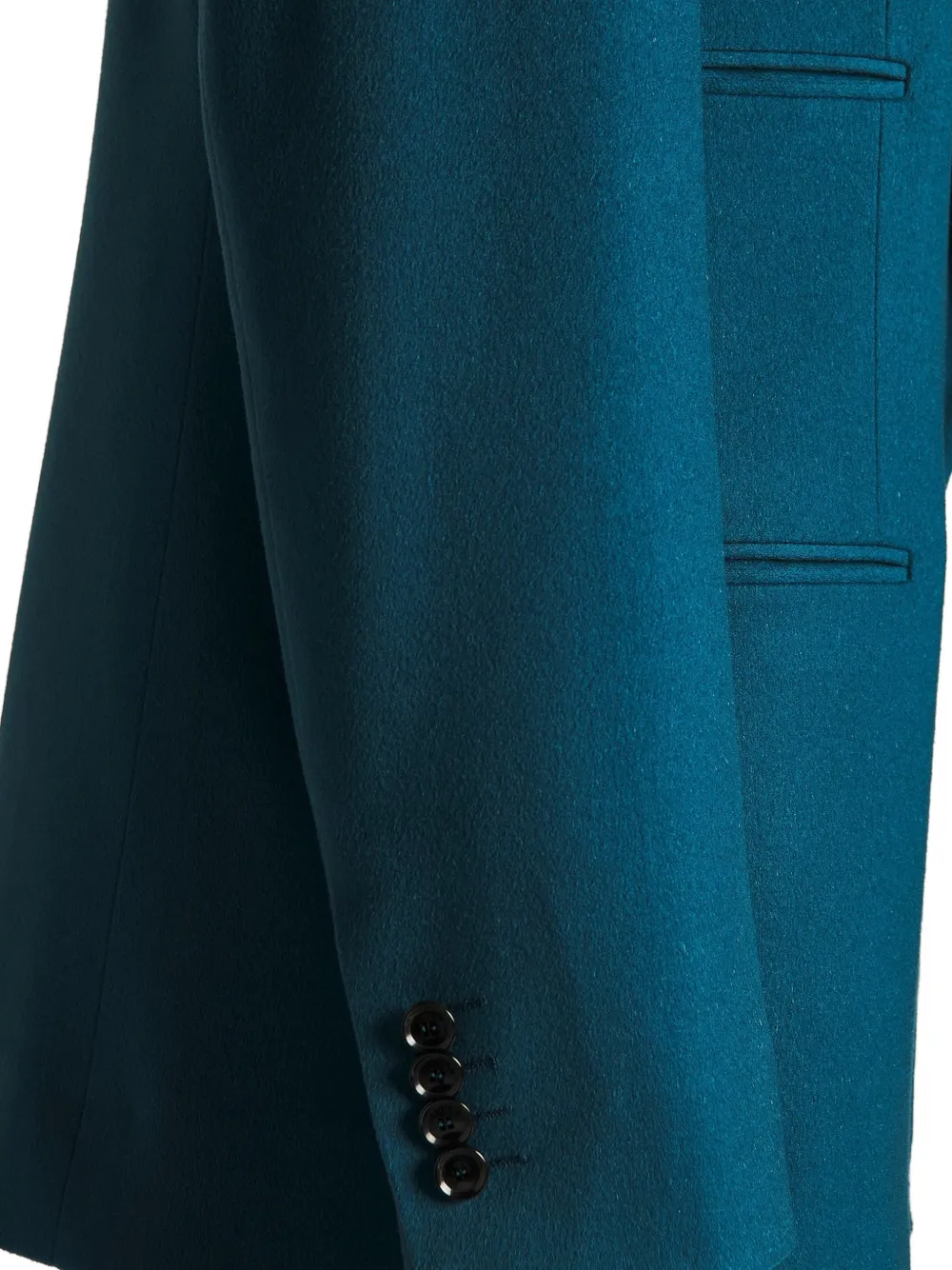 Kiton single-breasted long-sleeve blazer Blauw