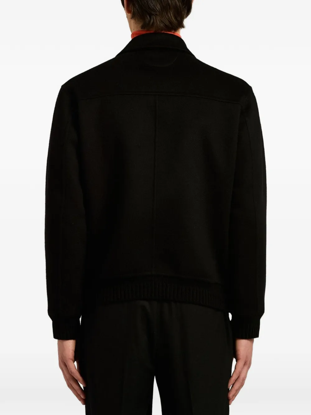 Kiton cashmere bomber jacket Zwart