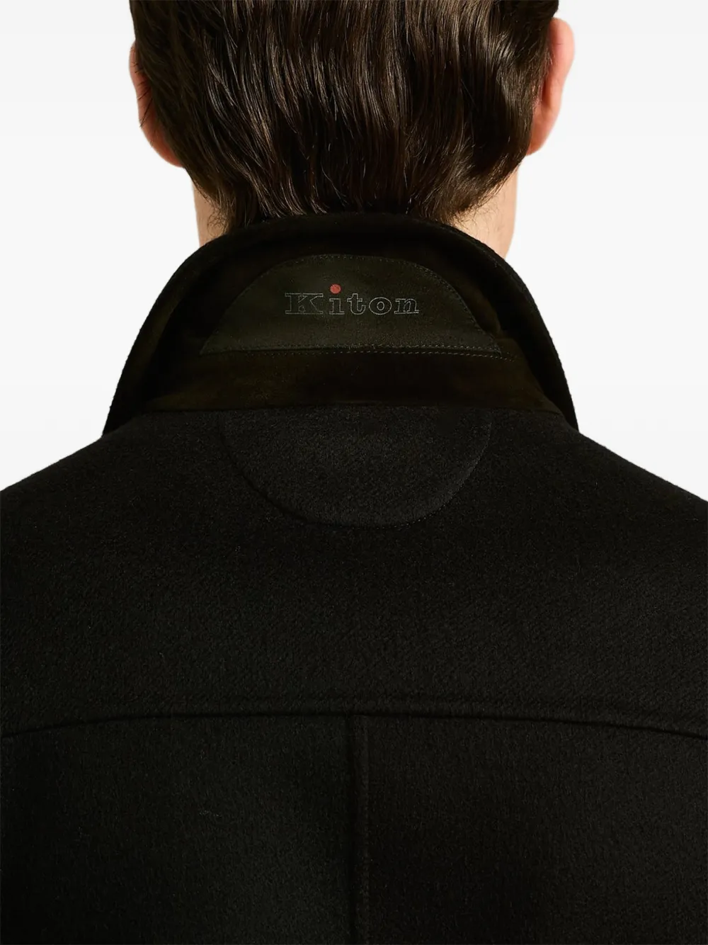Kiton cashmere bomber jacket Zwart