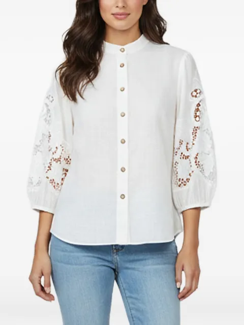 ZIMMERMANN embroidered button-up blouse