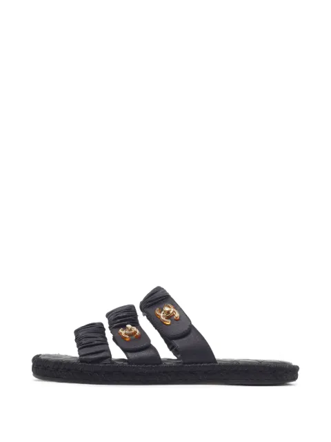 CHANEL Pre-Owned CC turn-lock sandals