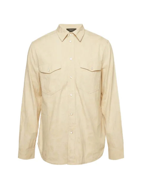 Versace Pre-Owned Barocco jacquard denim shirt