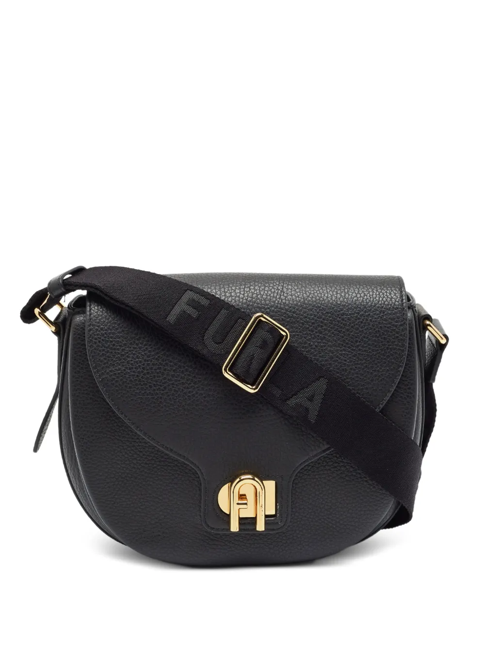 Furla Lotus Arch twist-lock crossbody bag - Black