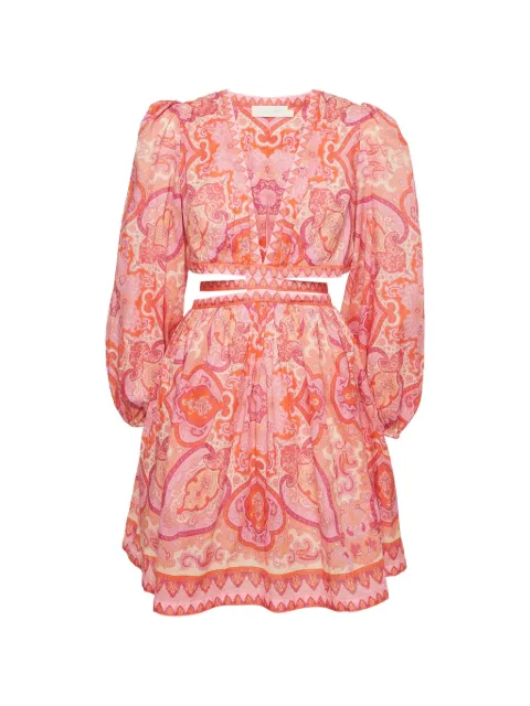 ZIMMERMANN Halcyon paisley-print mini dress