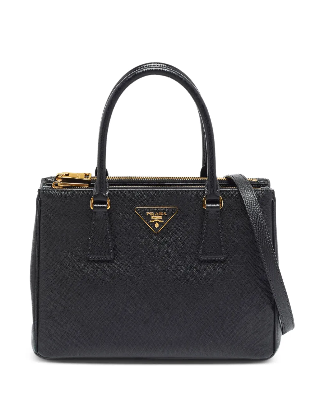 Prada Pre-Owned small Galleria Saffiano Lux leather tote bag - Nero