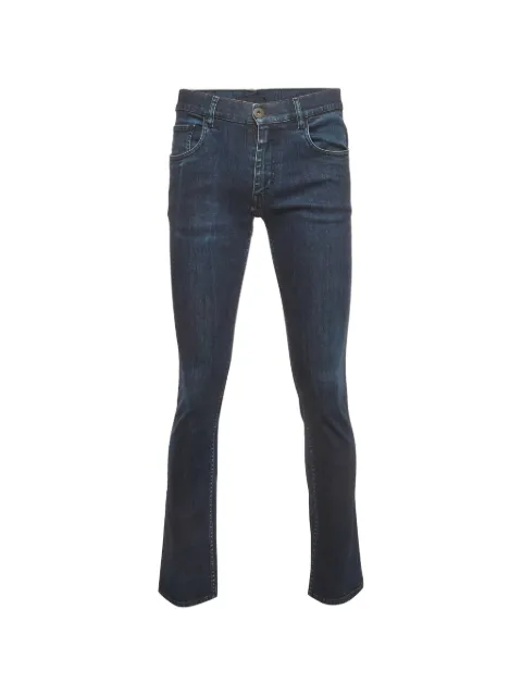 Prada Pre-Owned faded-effect slim-fit jeans