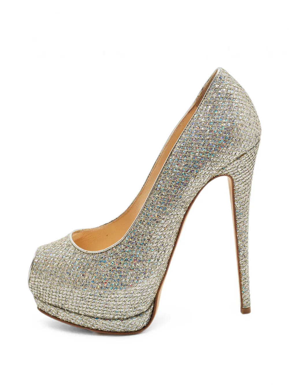 Giuseppe Zanotti Vintage Sharon peep-toe platform pumps - Gold