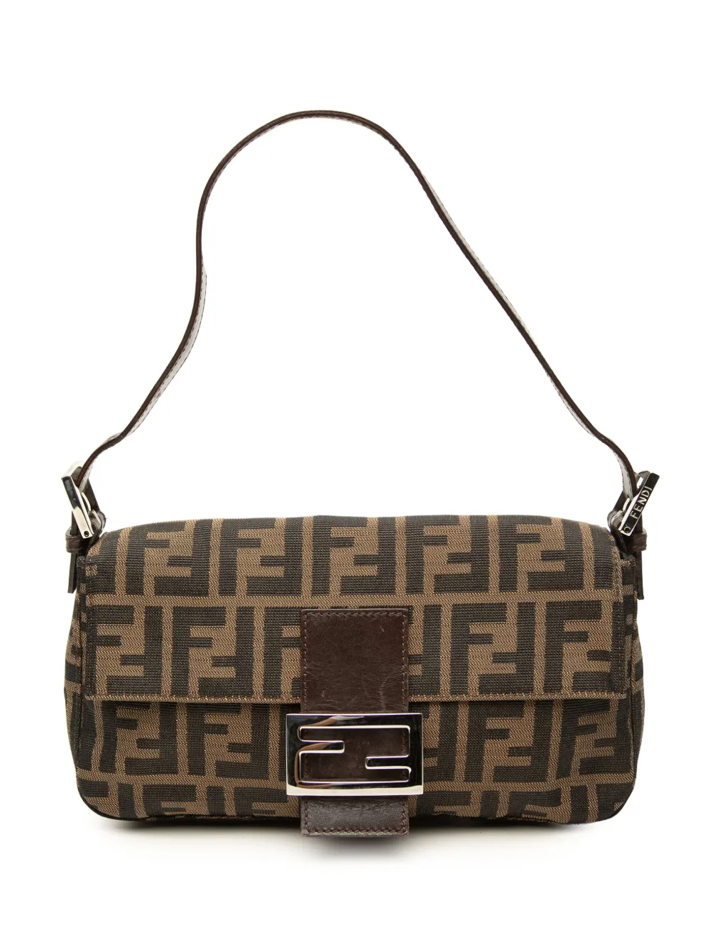 Fendi Pre-Owned 2000-2010 Zucca Schultertasche aus Canvas - Braun