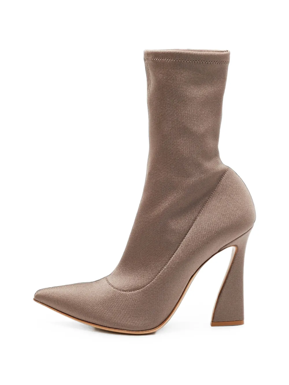 Gianvito Rossi bottines pointues à talon sculptural - Tons neutres Gianvito Rossi bottines pointues à talon sculptural - Tons neutres