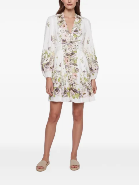 ZIMMERMANN Halliday floral-print mini dress