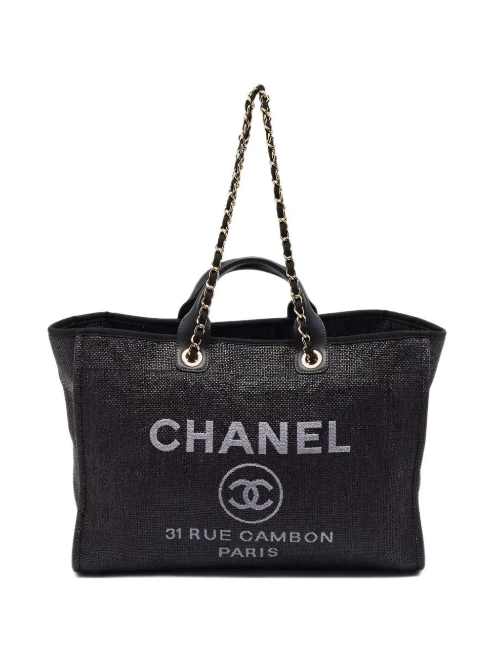 CHANEL Pre-Owned 2019 Deauville tote bag - Black