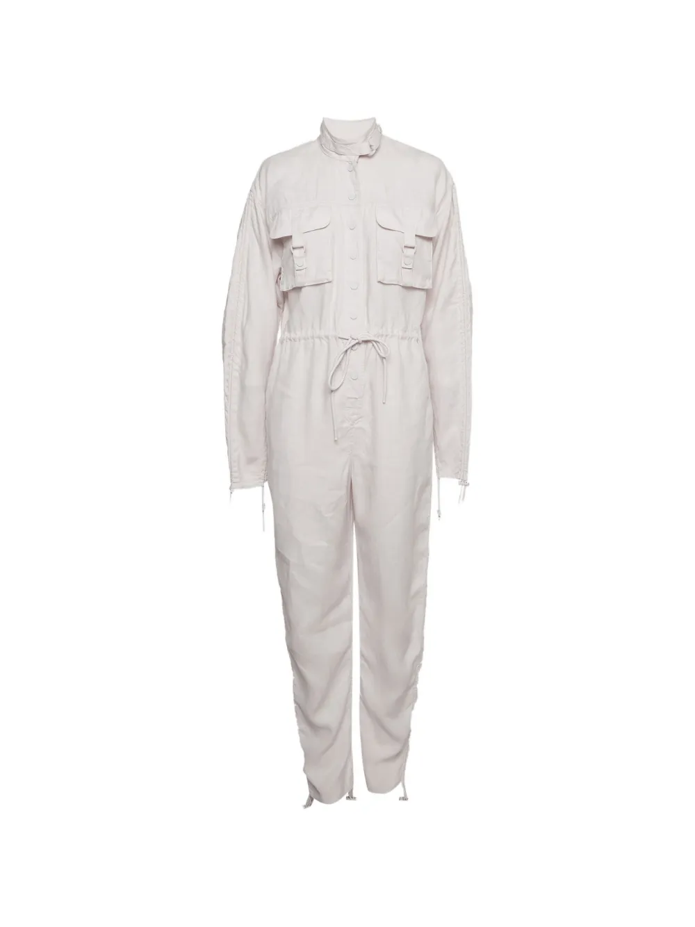 Pre-owned Zimmermann Linen Utility Jumpsuit In Pink