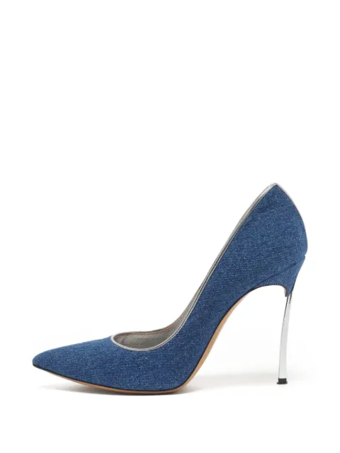 Casadei Blade denim pumps