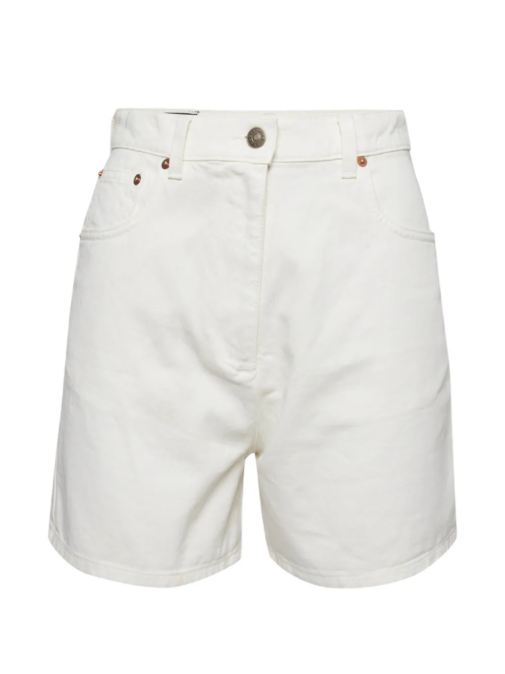 Gucci Pre-Owned high-waisted denim shorts - Blanc Gucci Pre-Owned high-waisted denim shorts - Blanc