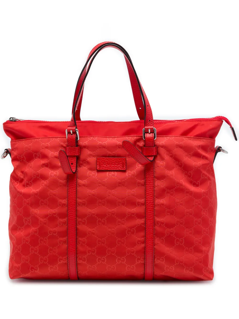 Gucci Pre-Owned 2016-2026 GG Nylon satchel - Red