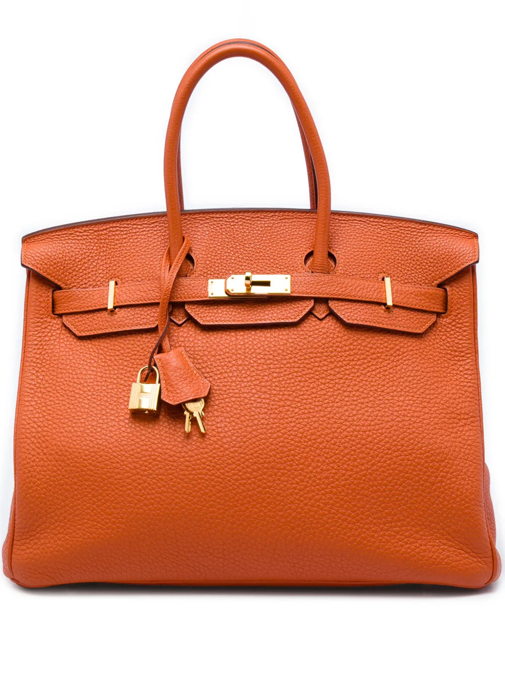 Hermès Pre-Owned 2011 Togo Birkin Retourne Handtasche 35cm - Orange
