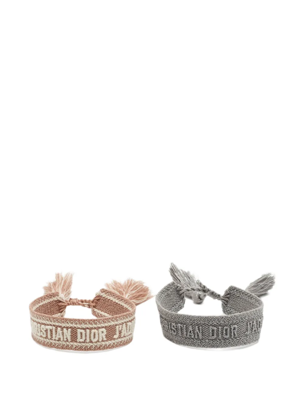 Christian Dior Pre-Owned J'Adior woven bracelet set (set of two) - Rosa