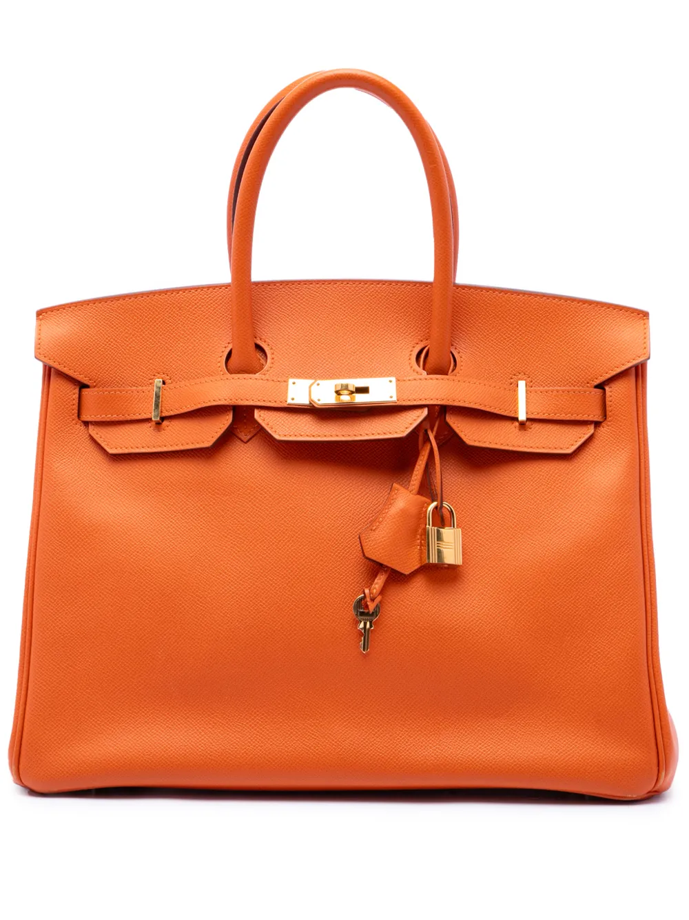 Hermès Pre-Owned 2013 Epsom Birkin Retourne Handtasche 35cm - Orange