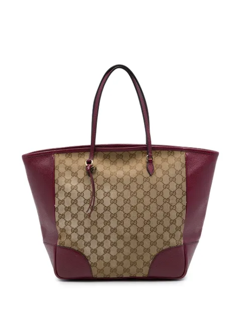 Gucci Pre-Owned tote Bree de piel de becerro y lona GG 2016-2026