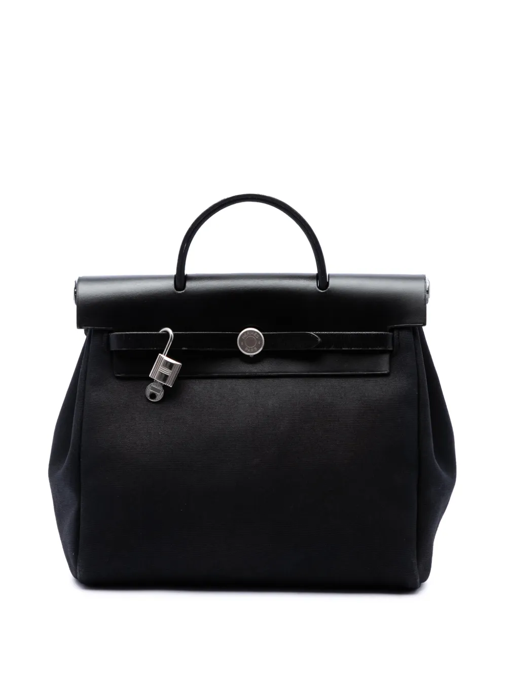 Hermès Pre-Owned sac à dos Toile Herbag PM (2000) - Noir Hermès Pre-Owned sac à dos Toile Herbag PM (2000) - Noir