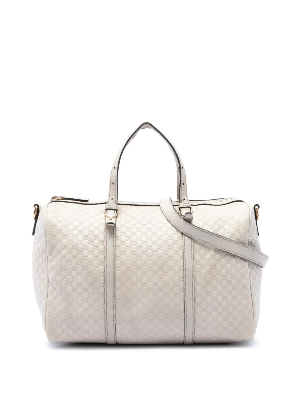 Gucci Pre-Owned sac boston Nice Microguccissima (2016-2026) - Blanc