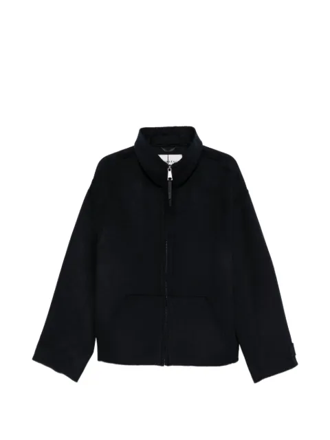 AMARANTO zip-up spread-collar jacket