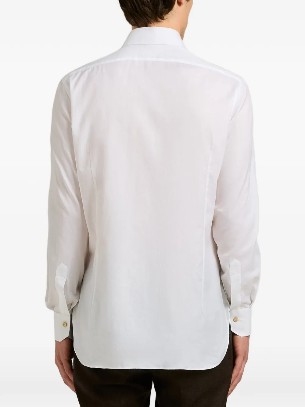 Kiton Katoenen overhemd Wit