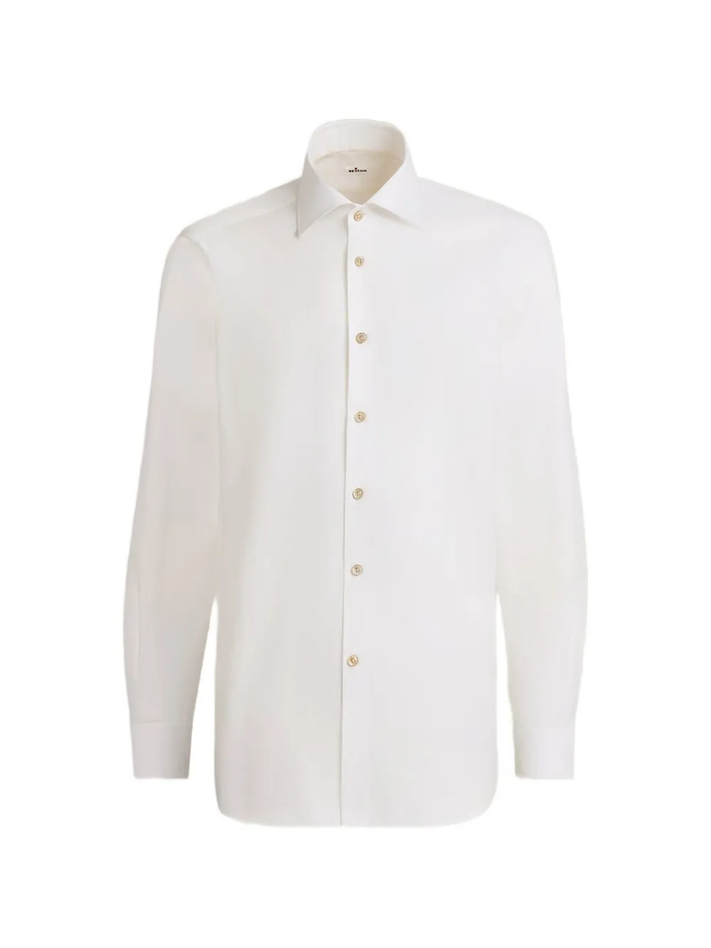 Kiton Katoenen overhemd Wit