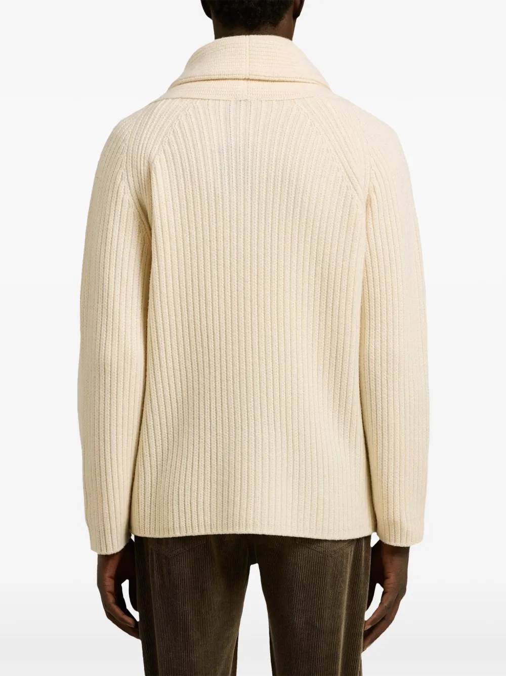 Kiton Vest met sjaalkraag Beige
