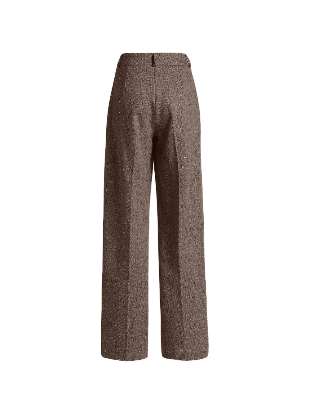 Kiton Bouclé plooibroek Bruin