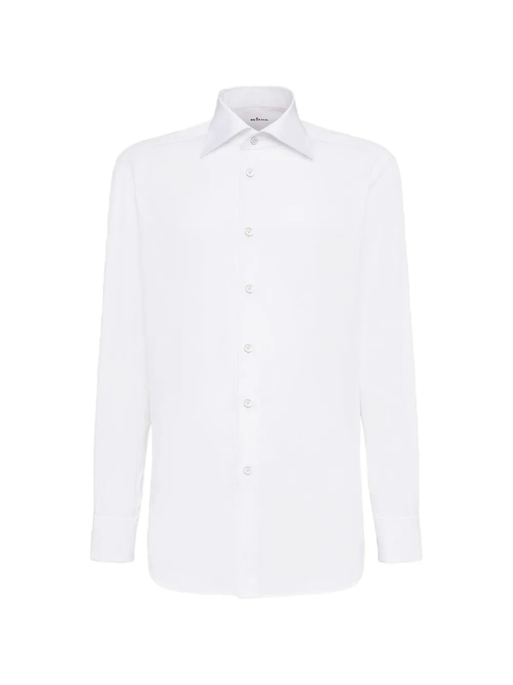 Kiton Overhemd met parelmoeren knopen Wit