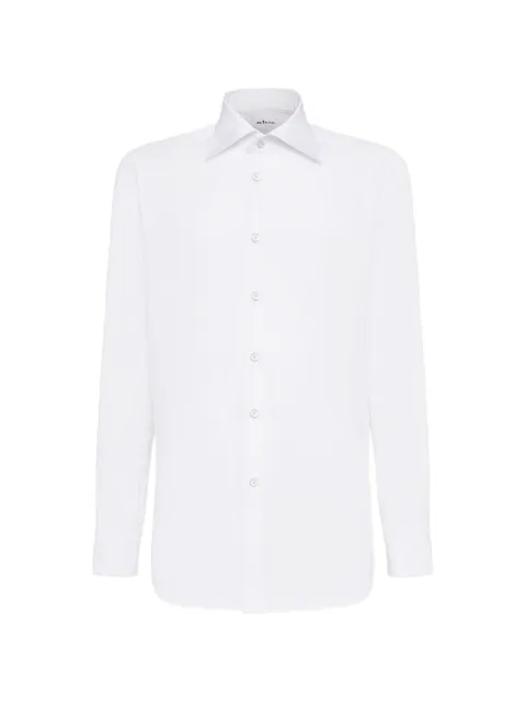 Kiton mother-of-pearl buttoned shirt