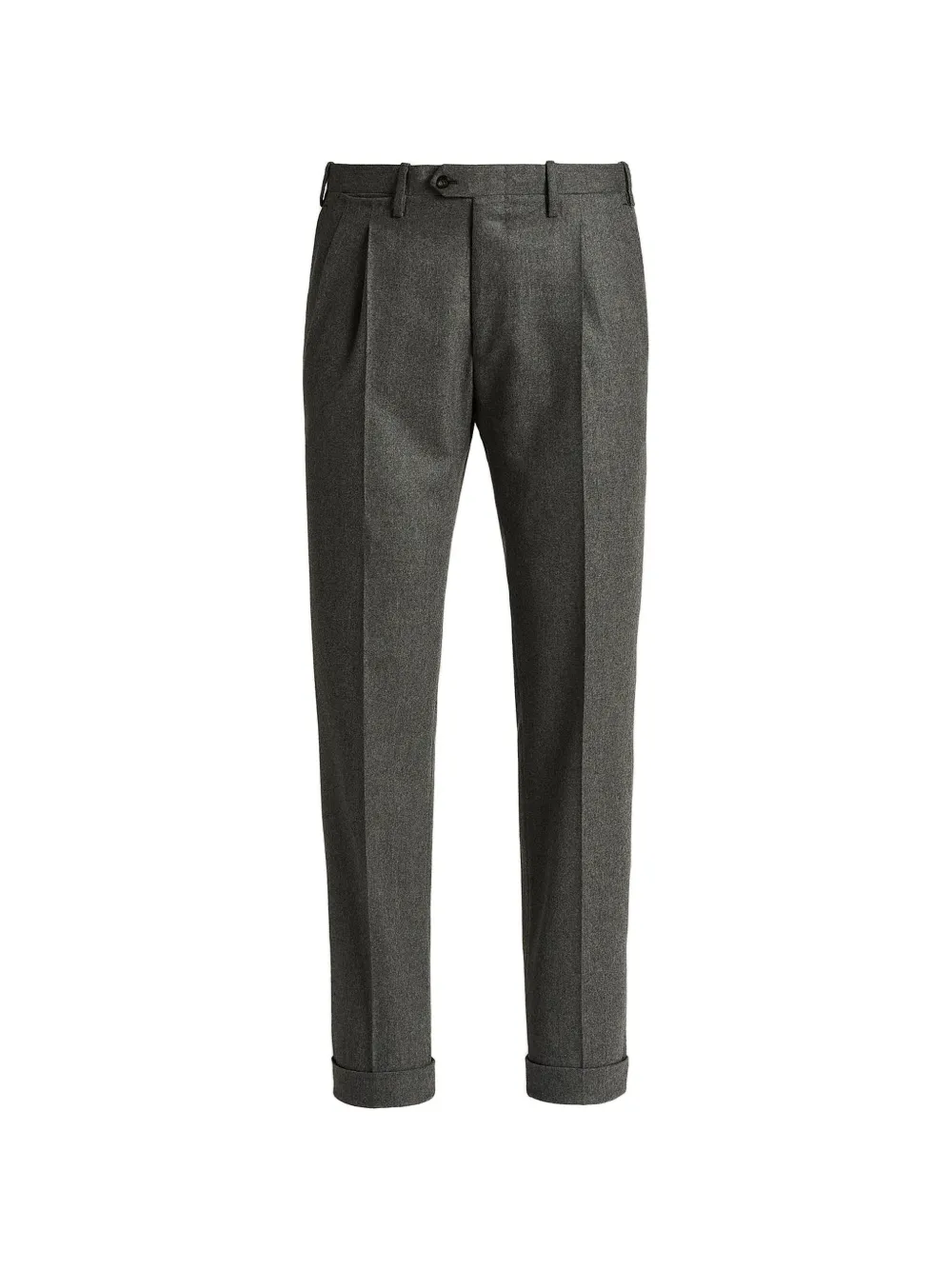Kiton Geplooide broek met riemlussen Grijs