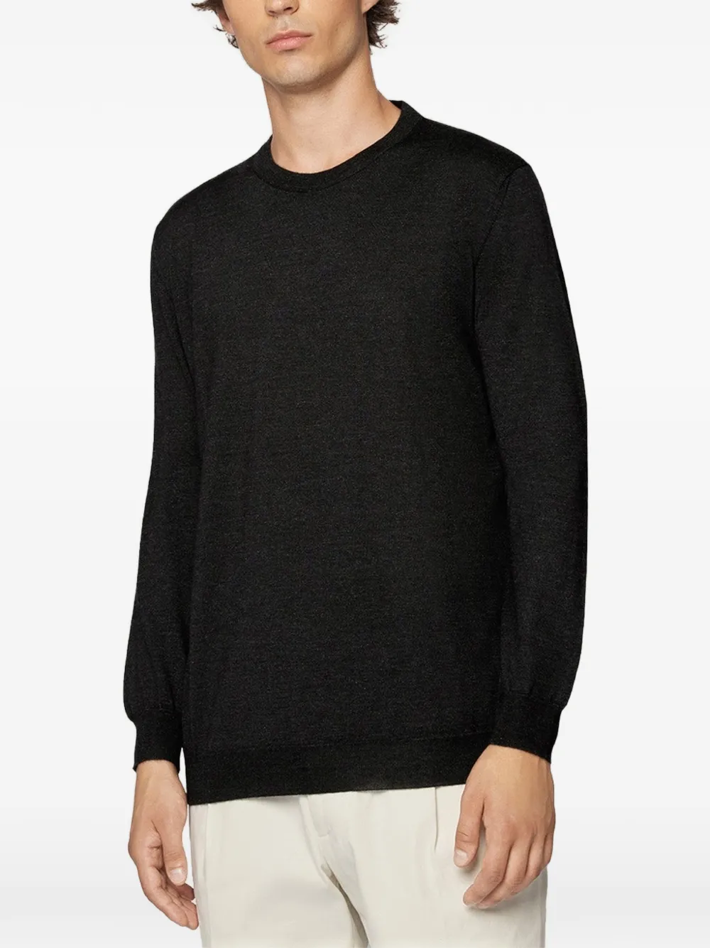Kiton crew-neck jumper Zwart