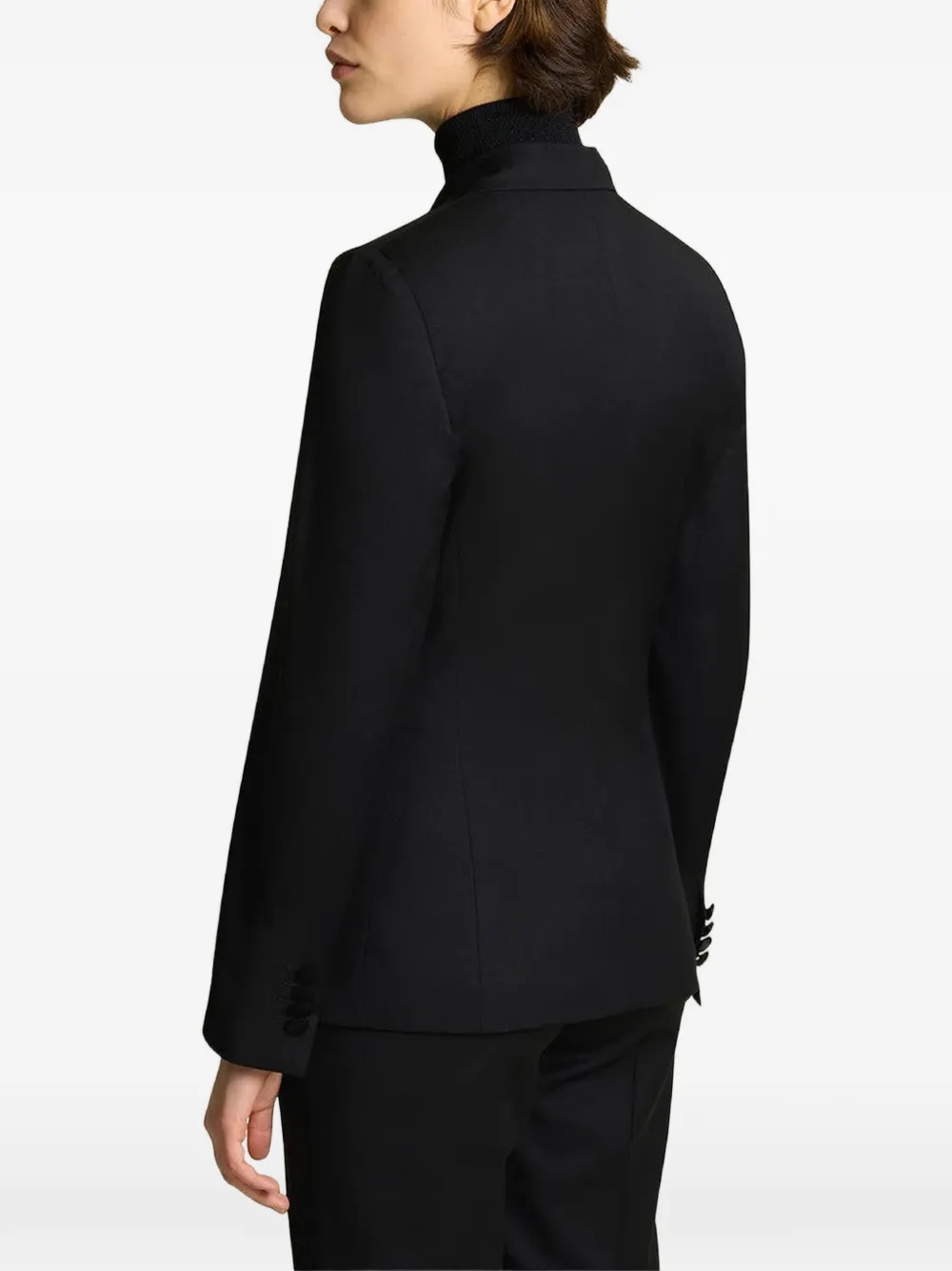 Kiton peak-lapel tuxedo jacket Zwart