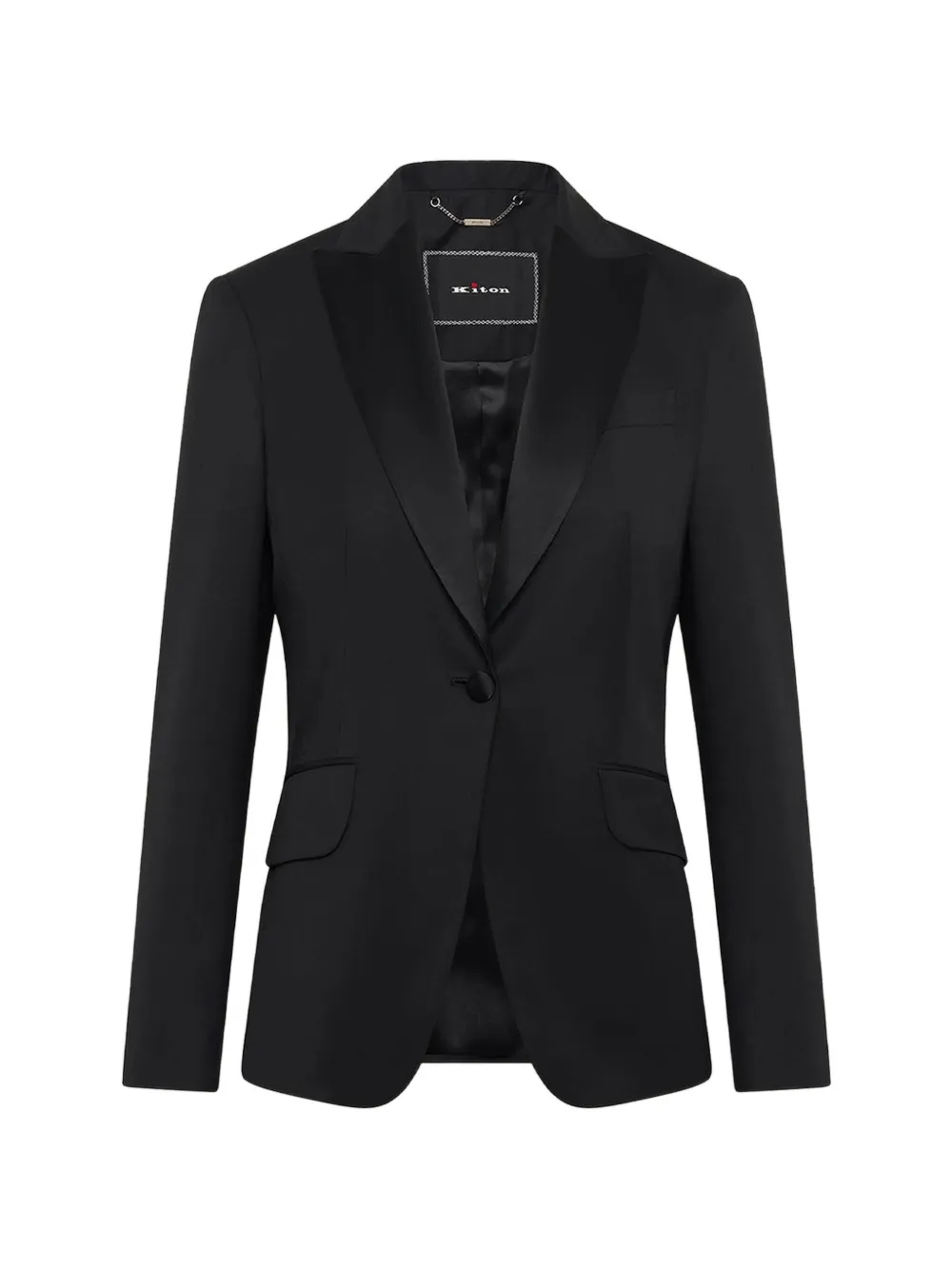 Kiton Smoking-Jacke mit steigendem Revers - Schwarz