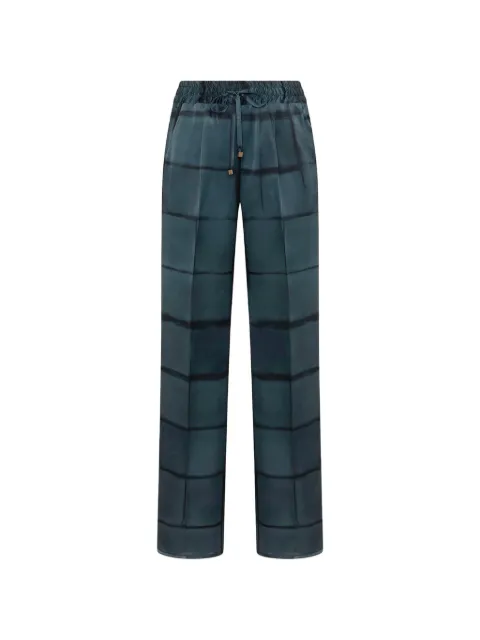 Kiton geometric-print drawstring trousers