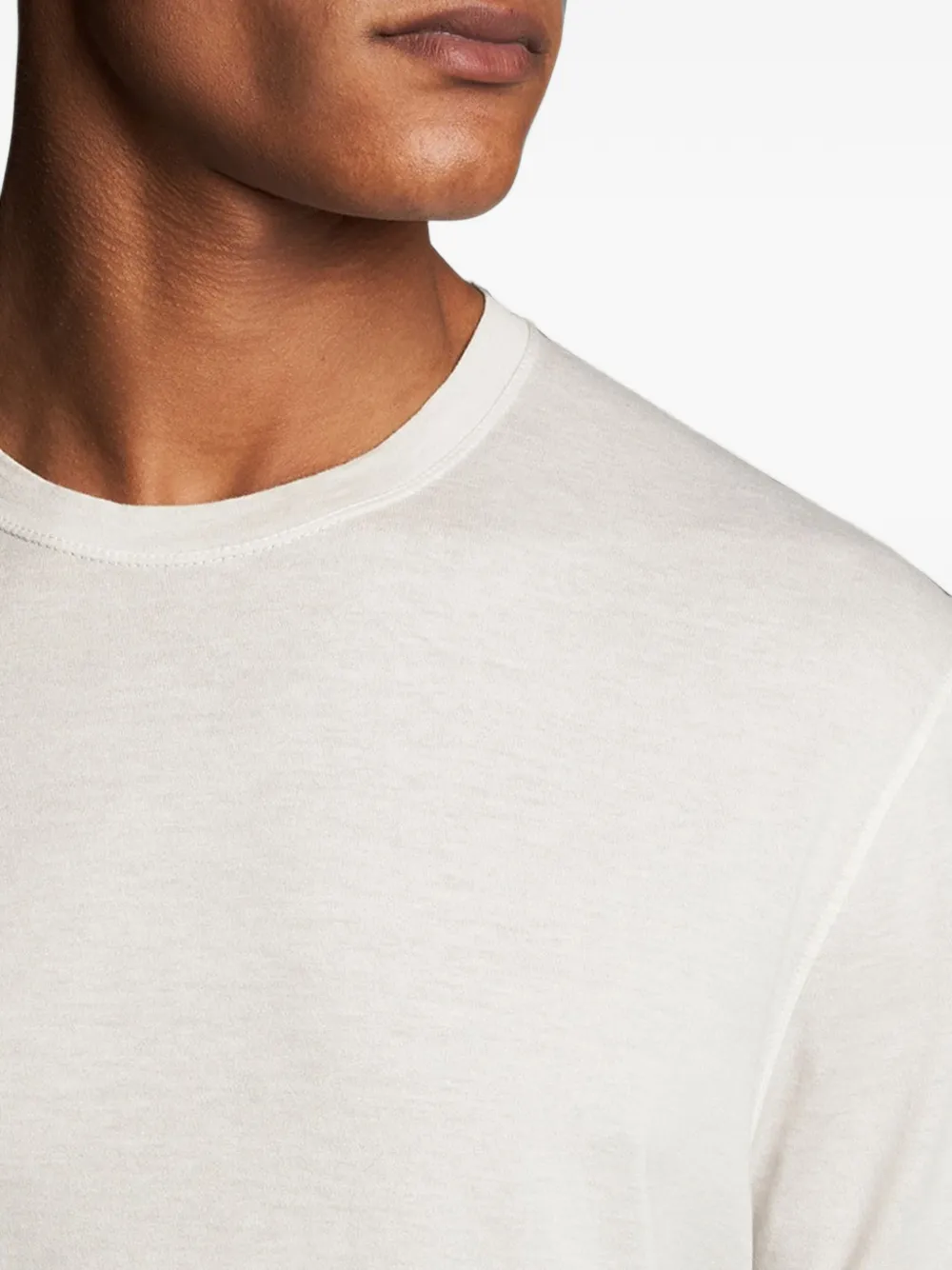 Kiton T-shirt met ronde hals Beige