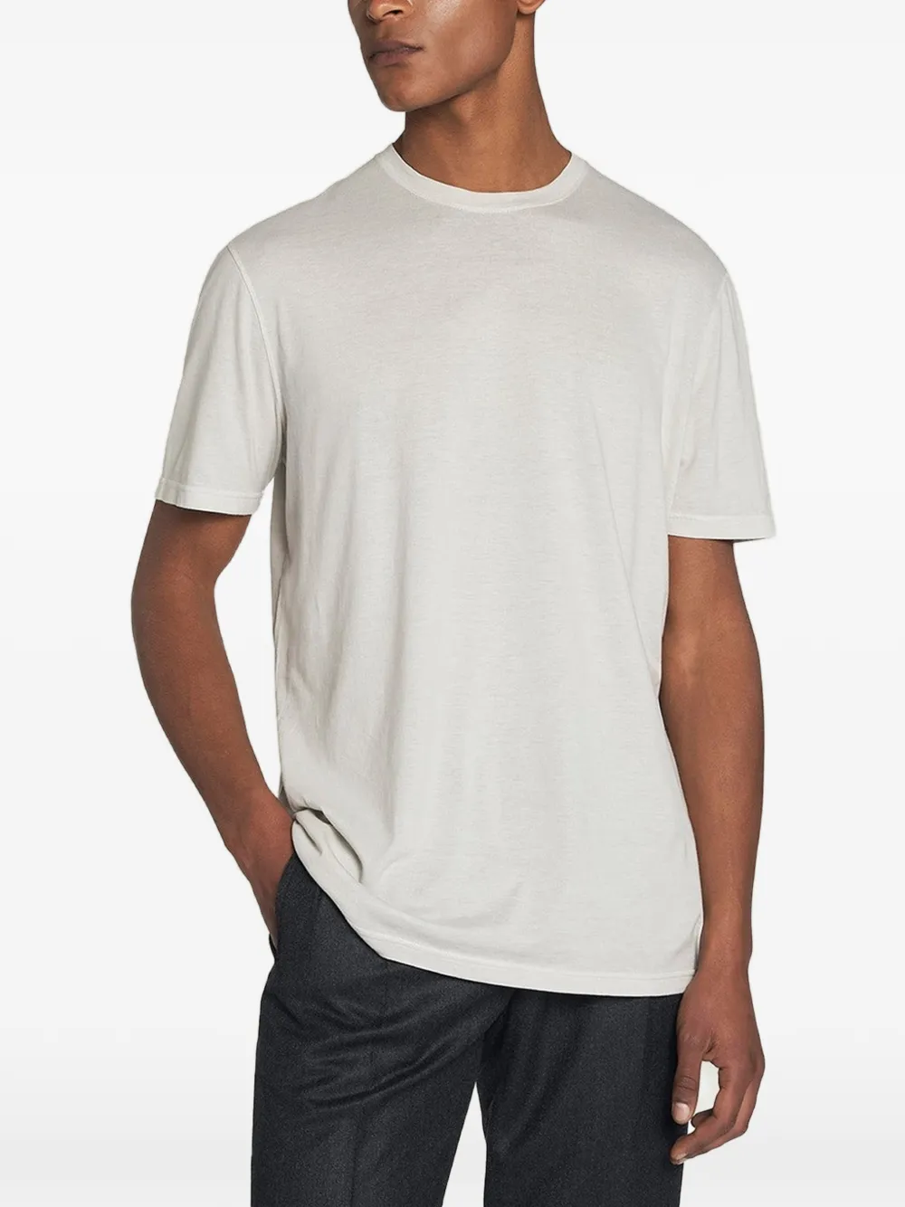 Kiton T-shirt met ronde hals Beige