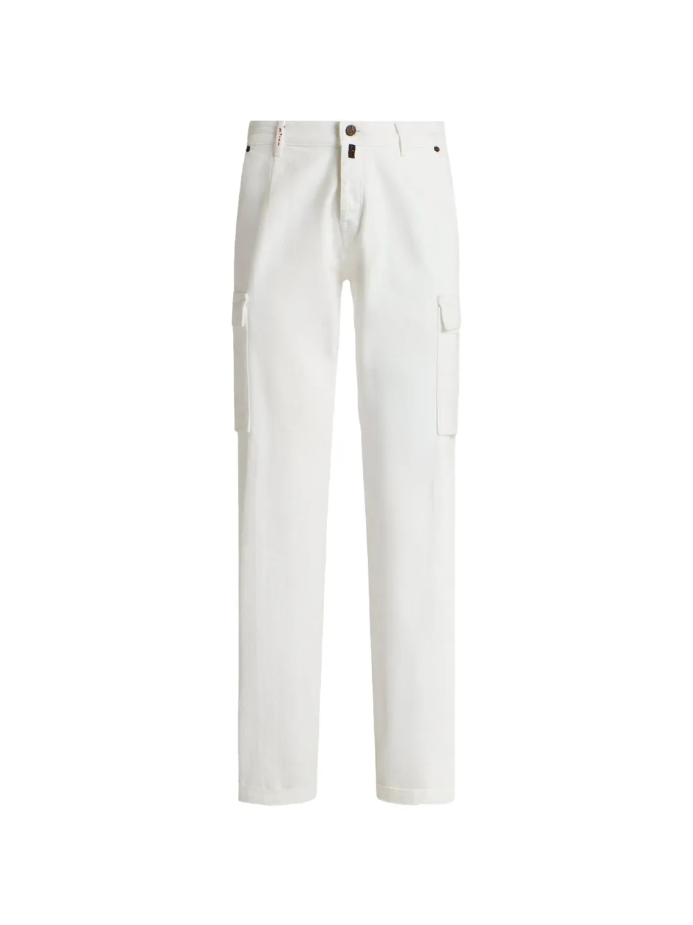 Kiton Straight cargo broek Wit